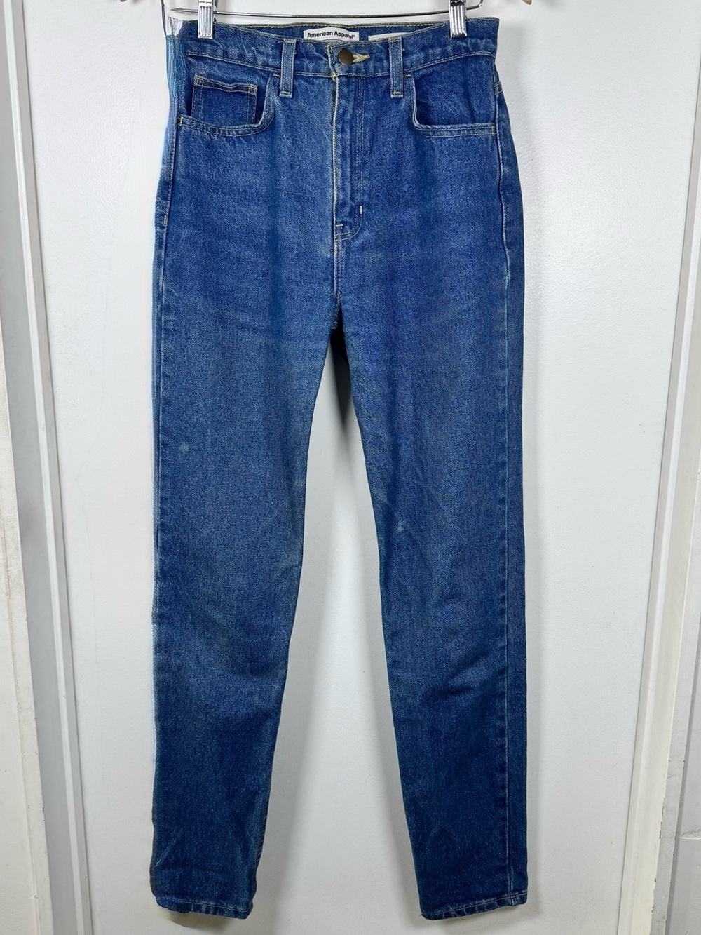 American Apparel The High Waist Jean 100 % Cotton Women’s 27 Straight Leg Y2K